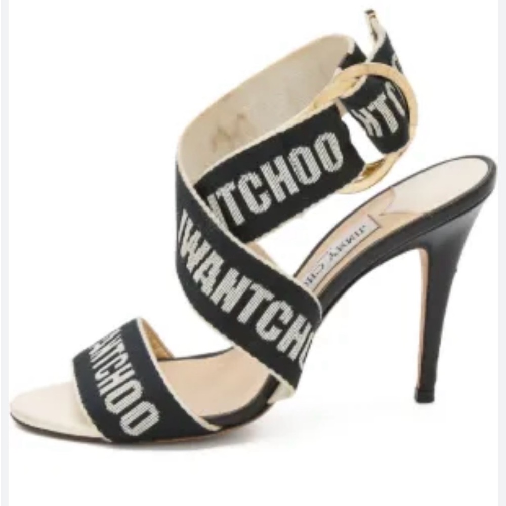 Jimmy Choo Black Sandals Sleek Design